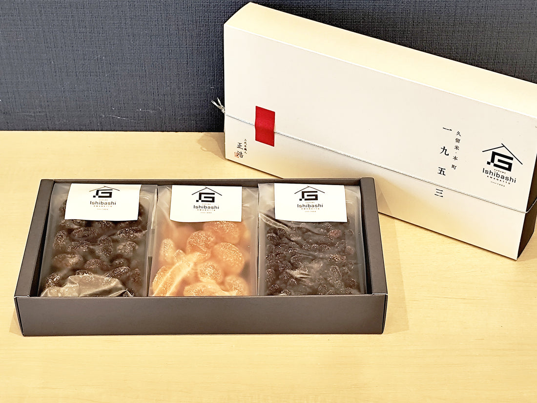 釜炊き甘納豆3種セット 斗六豆・小豆・ピーナッツ